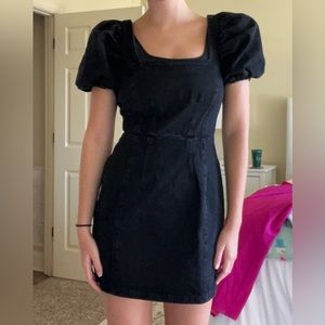 ASOS black denim mini dress
